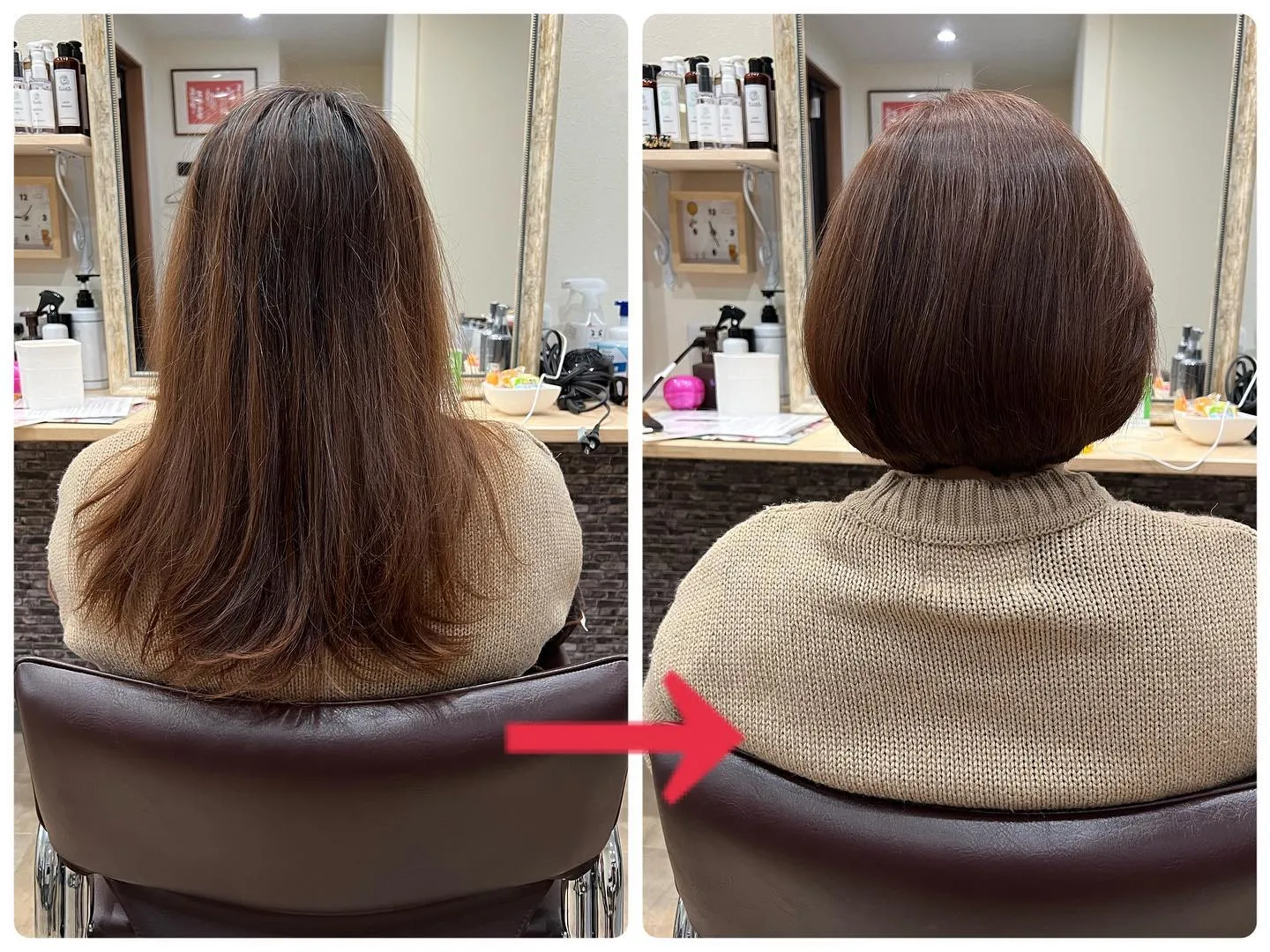 石川県野々市市にある「hair make Foschia」で...